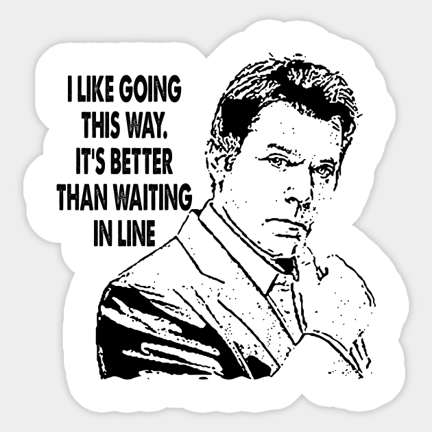 Joe pesci vintage movie i like going this way Sticker by Julie lovely drawings